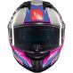 Casque MT Helmets Stinger 2 Tron C8 Bleu Blanc Rose