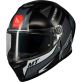 Casque MT Helmets Stinger 2 Tron B12 Noir Blanc Gris
