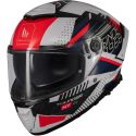 Casque MT Helmets Thunder 4 SV Luminence A7 Bleu Rouge Blanc