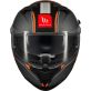 Casque MT Helmets Braker SV Charm B4 Noir Orange Blanc Mat