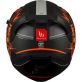 Casque MT Helmets Braker SV Charm B4 Noir Orange Blanc Mat