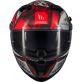 Casque MT Helmets Braker SV Fury C5 Rouge Blanc Gris