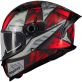 Casque MT Helmets Braker SV Fury C5 Rouge Blanc Gris