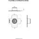 Base Flexible Adhésive Quad Lock 360
