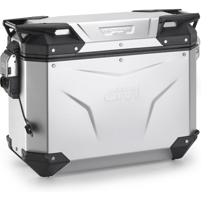 Valise droite Givi OBKEV37AAR Trekker Outback Evo Smart 37L Aluminium Anodisé