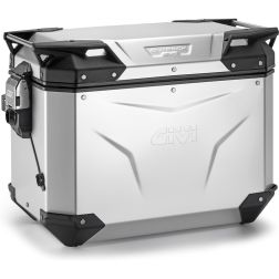 Valise droite Givi OBKEV48AAR Trekker Outback Evo Smart 48L Aluminium Anodisé
							  		