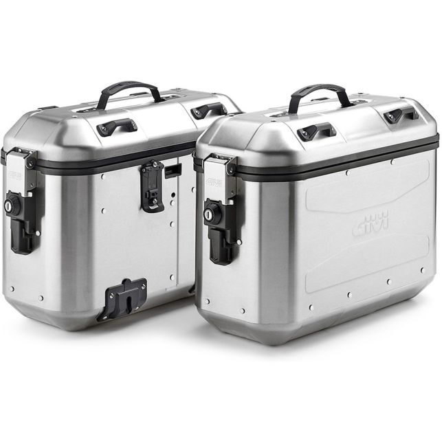 Paire de valises Givi DLMK36A Trekker Dolomiti 36L Aluminium