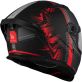 Casque MT Helmets Braker SV Charm B5 Noir Rouge Blanc Mat