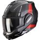 Casque Scorpion Exo-Tech Evo Carbon Cad Noir-Rouge