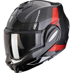 Casque Scorpion Exo-Tech Evo Carbon Cad Noir-Rouge
							  		