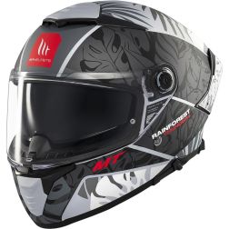 Casque MT Helmets Thunder 4 SV Rainforest C2 Gris Mat Blanc Rouge
							  		
