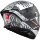 Casque MT Helmets Thunder 4 SV Rainforest C2 Gris Mat Blanc Rouge