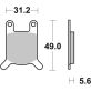 Plaquettes de frein SBS 532HF