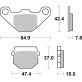 Plaquettes de frein SBS 548HF