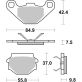 Plaquettes de frein SBS 692HF