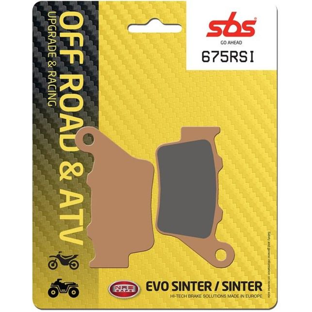 Plaquettes de frein SBS 675RSI