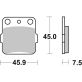 Plaquettes de frein SBS 592SI
