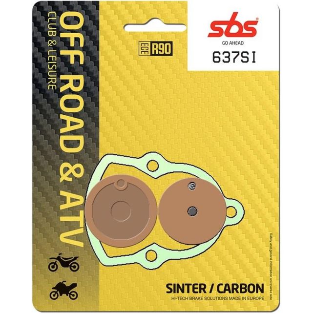 Plaquettes de frein SBS 637SI