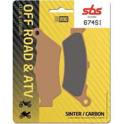 Plaquettes de frein SBS 674SI
							  		