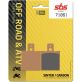 Plaquettes de frein SBS 718SI