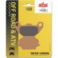 Plaquettes de frein SBS 749SI