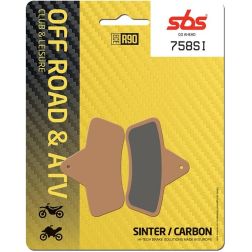 Plaquettes de frein SBS 758SI
							  		