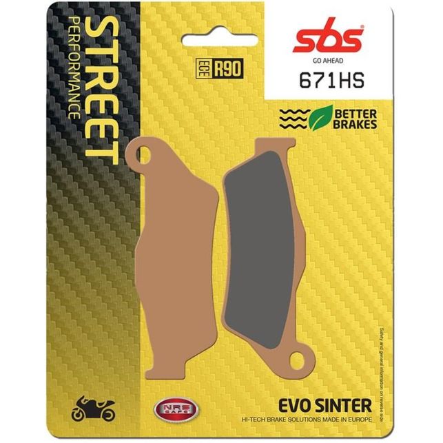 Plaquettes de frein SBS 671HS