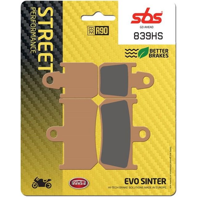 Plaquettes de frein SBS 839HS
