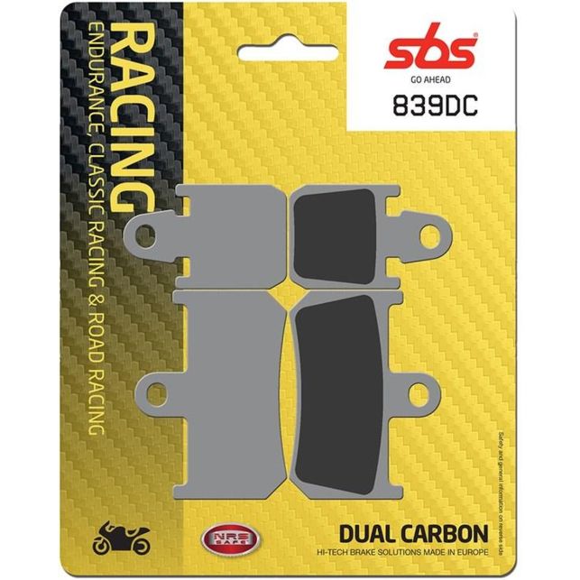 Plaquettes de frein SBS 839DC