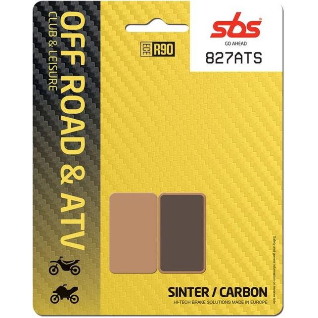 Plaquettes de frein SBS 827ATS