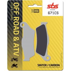 Plaquettes de frein SBS 671CS
							  		