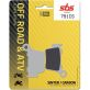 Plaquettes de frein SBS 791CS