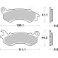 Plaquettes de frein SBS 205MS