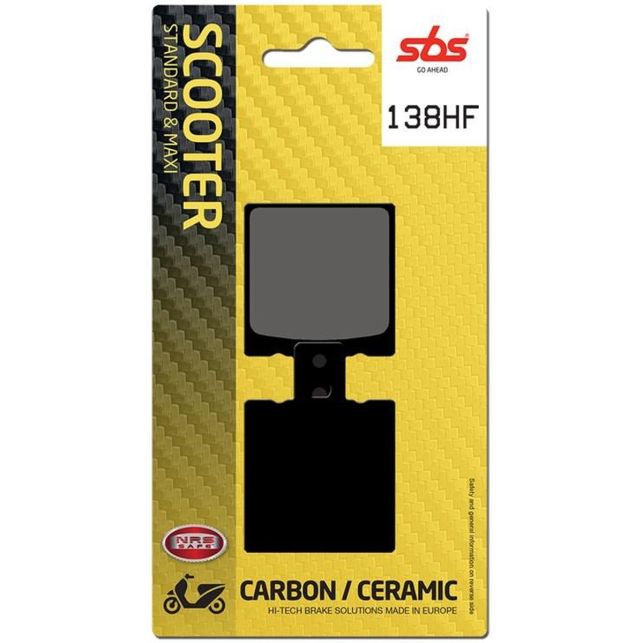 Plaquettes de frein SBS 138HF