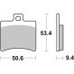 Plaquettes de frein SBS 152CT