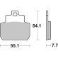 Plaquettes de frein SBS 191CT