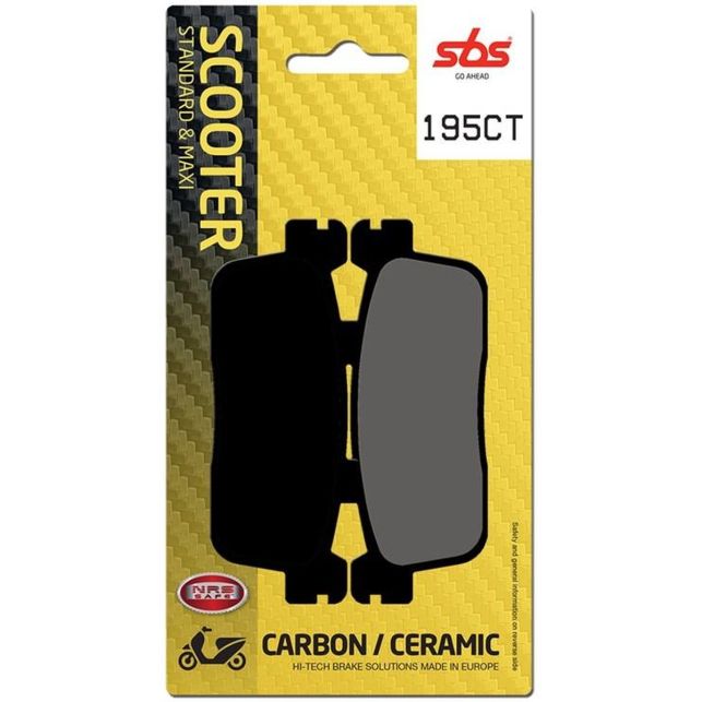 Plaquettes de frein SBS 195CT