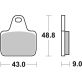 Plaquettes de Frein SBS 887DS-2