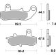 Plaquettes de Frein SBS 235HF