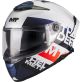 Casque MT Helmets Thunder 4 SV Waves A17 Blanc Rouge Bleu