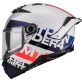 Casque MT Helmets Thunder 4 SV Waves A17 Blanc Rouge Bleu