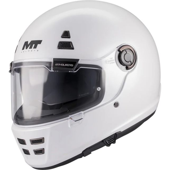 Casque MT Helmets Jarama SV Pure A0 Blanc Brillant