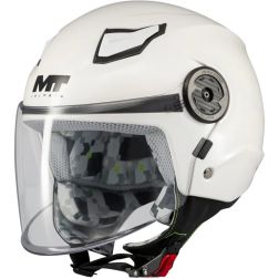 Casque MT Helmets Lite Pure A0 Blanc
							  		