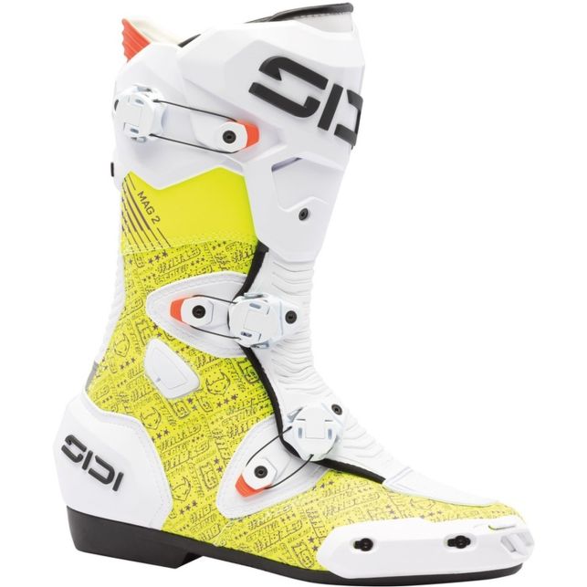 Bottes Sidi Mag-2 Air Jaune / Blanc