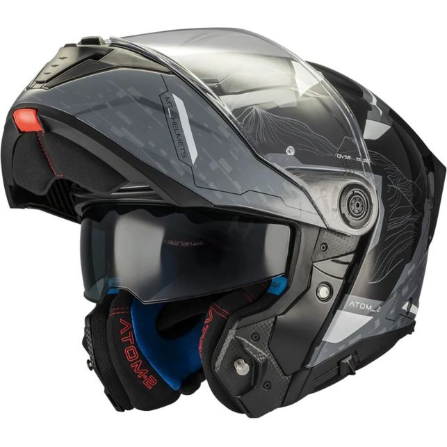 Casque MT Helmets Atom 2 SV Highlands C2 Noir Gris 