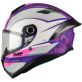 Casque MT Helmets Targo S Outside C8 Blanc Violet Rose