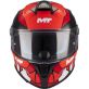 Casque MT Helmets Targo S Piqueras B5 Rouge Noir