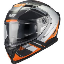 Casque MT Helmets Braker SV Inception B4 Noir Gris Orange
							  		