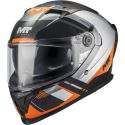 Casque MT Helmets Braker SV Inception B4 Noir Gris Orange