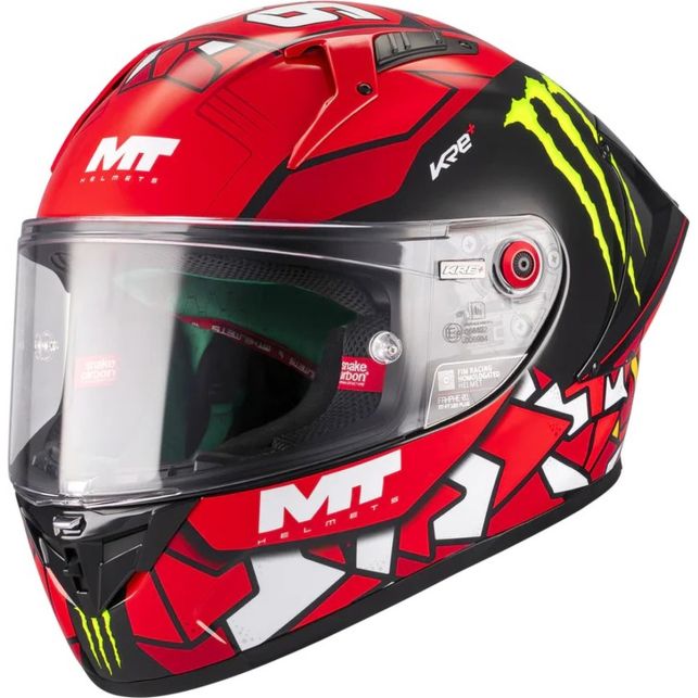 Casque MT Helmets KRE + S Piqueras B5 Noir Rouge